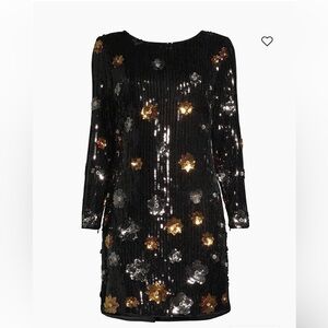 NWT Milly Selene 3D Floral Sequin Minidress